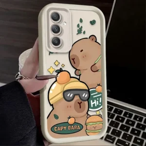 Lovely Capybara INS For Samsung Galaxy Case S24 S23 S22 S21 Ultra Plus Fe A55 A54 A53 A52 A35 A25 A15 A14 5G Phone Y2k Cover